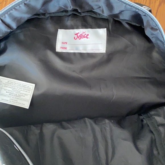 Justice French bulldog “L” letter backpack - Picture 2 of 2